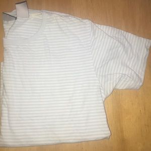 Light blue and white stripped t shirt